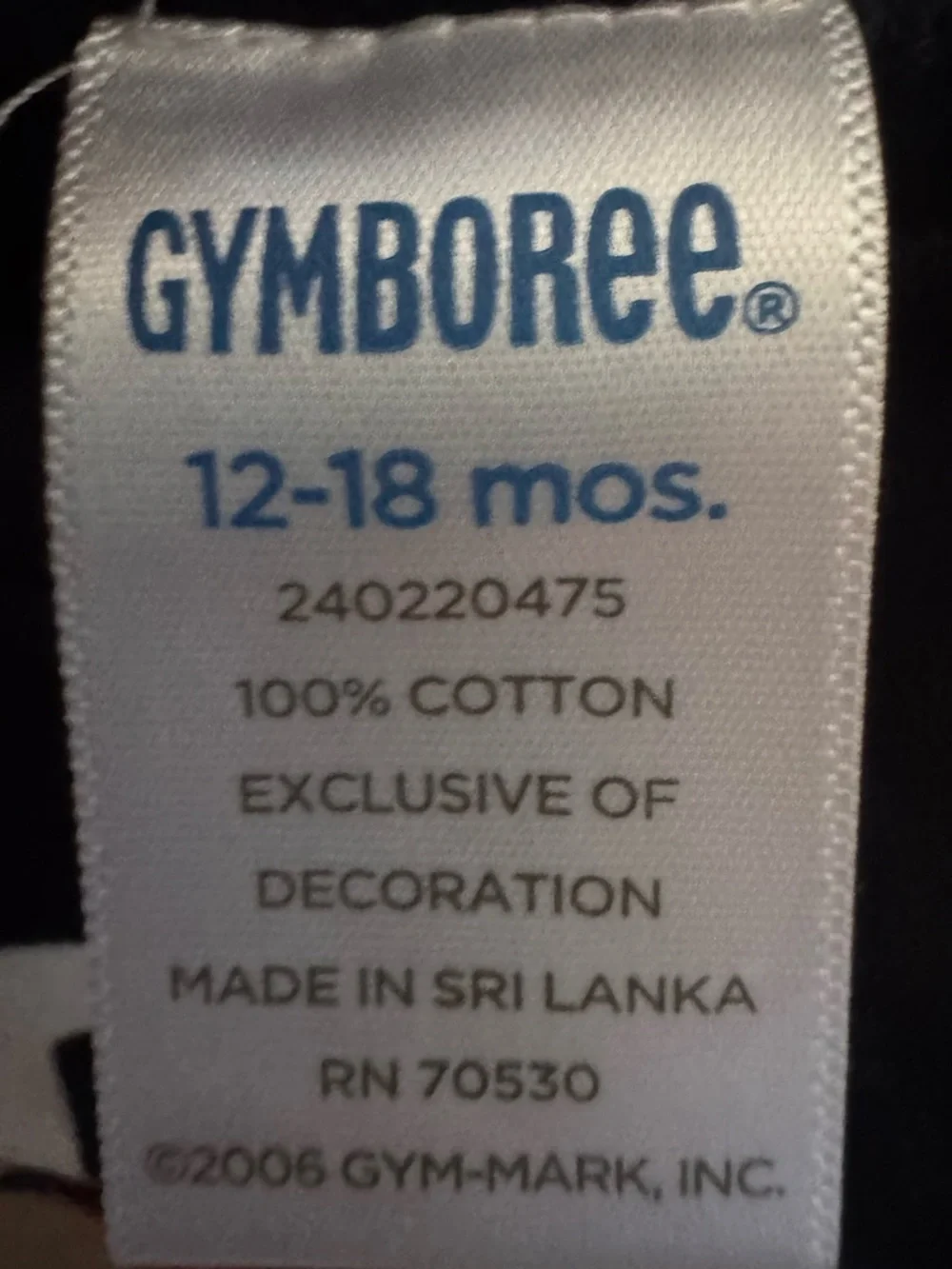 🔥5/$25🔥GYMBOREE BOY BABY/TODDLER 12-18MS BASEBALL GRAPHIC PRINT CREW NECK TSHIRT